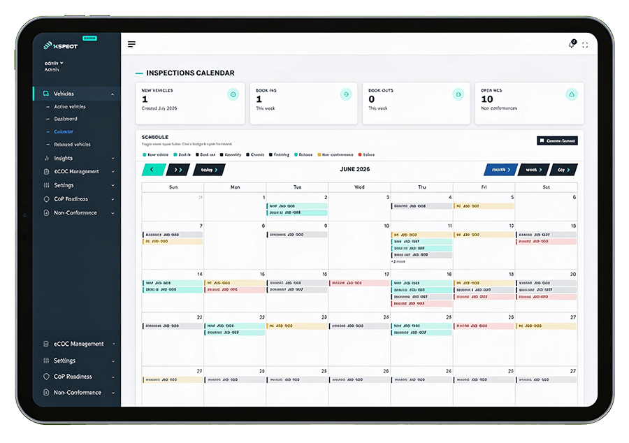Events calendar
