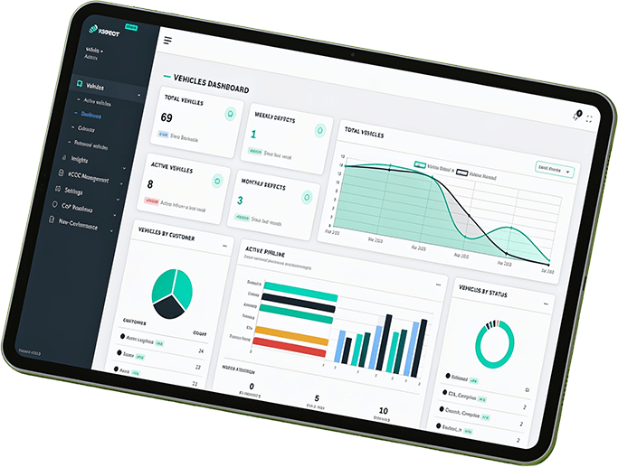 Active inspections dashboard